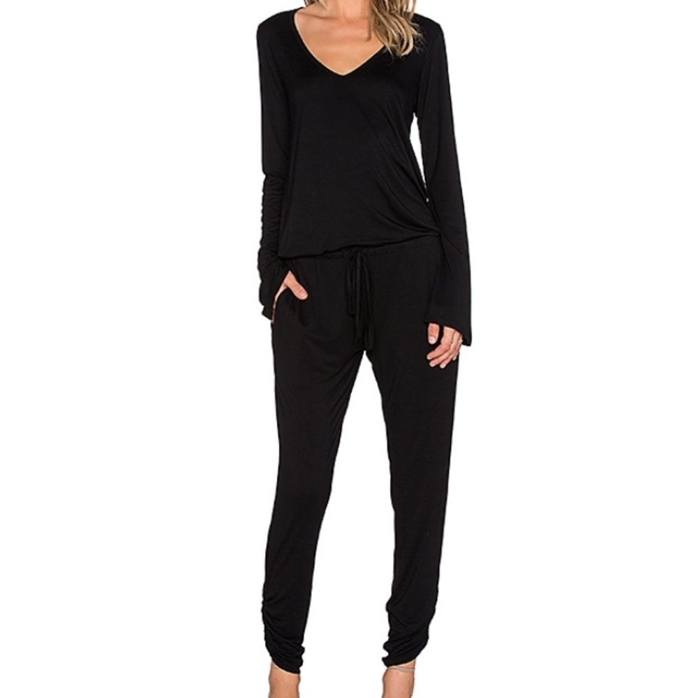 Michael Lauren Rook V Neck Jumpsuit